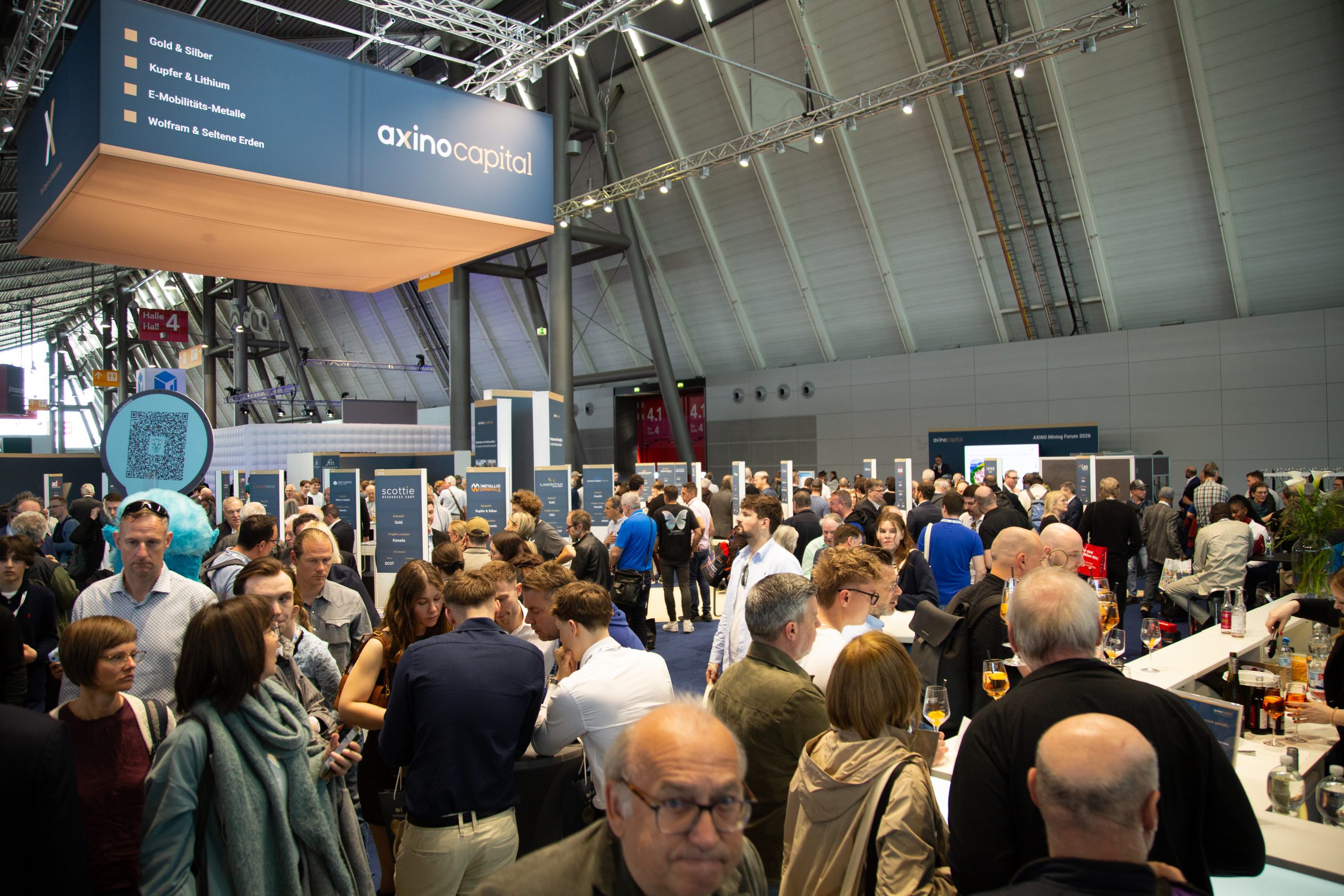 Audience and exhibitors at AXINO Mining Forum 2026 in Stuttgart