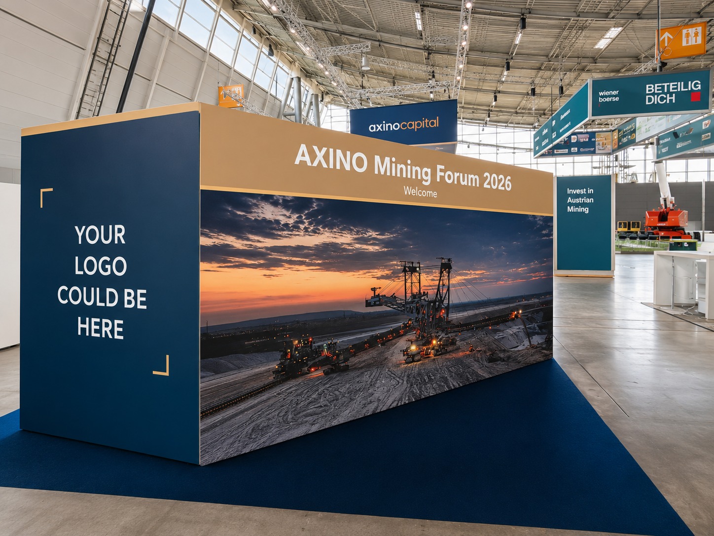 Entrance area at the AXINO Mining Forum
